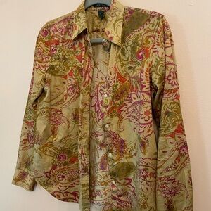 Ralph Lauren Multicolor Paisley Shirt